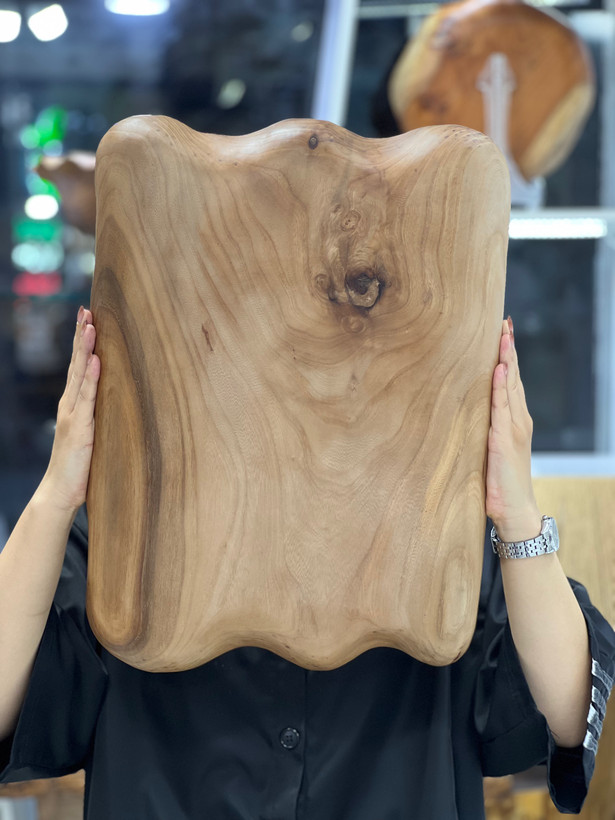 اردور خوری چوبی گردو سینی مزه چوبی دستساز چورام